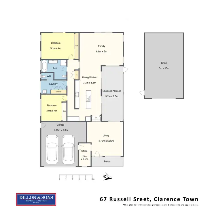 Floorplan of Homely house listing, 67 Russell Street, Clarence Town NSW 2321
