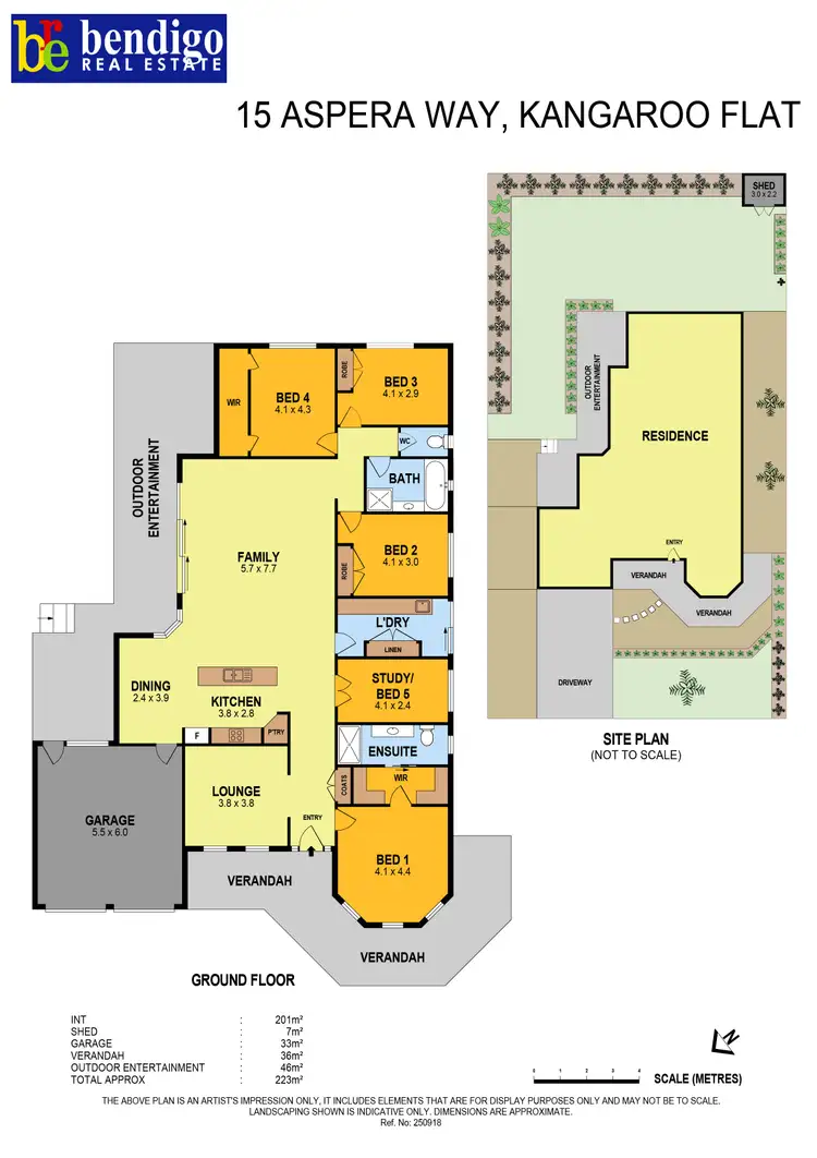 Floorplan of Homely house listing, 15 Aspera Way, Kangaroo Flat VIC 3555