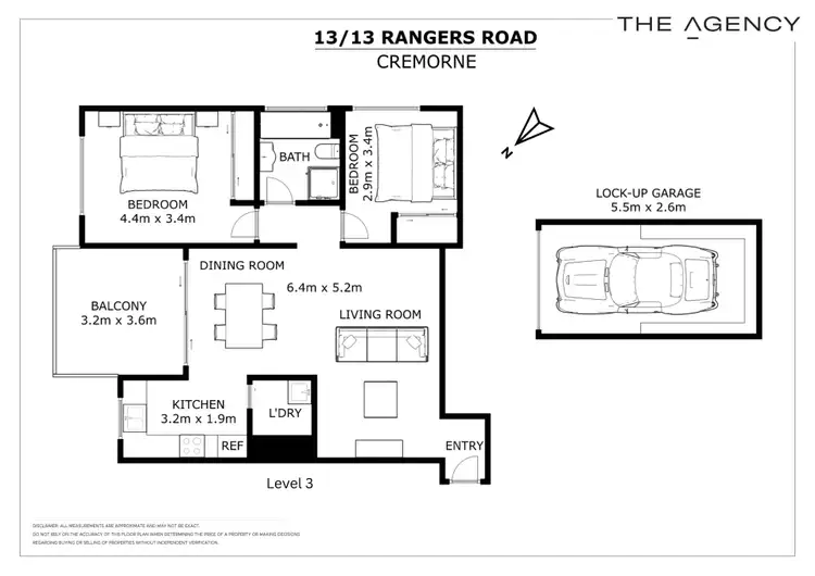 Floorplan of Homely apartment listing, 13/13 Rangers Road, Cremorne NSW 2090