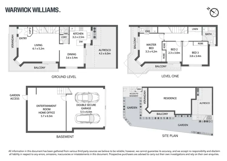 Floorplan of Homely townhouse listing, 3/17-19 Westbourne Street, Drummoyne NSW 2047