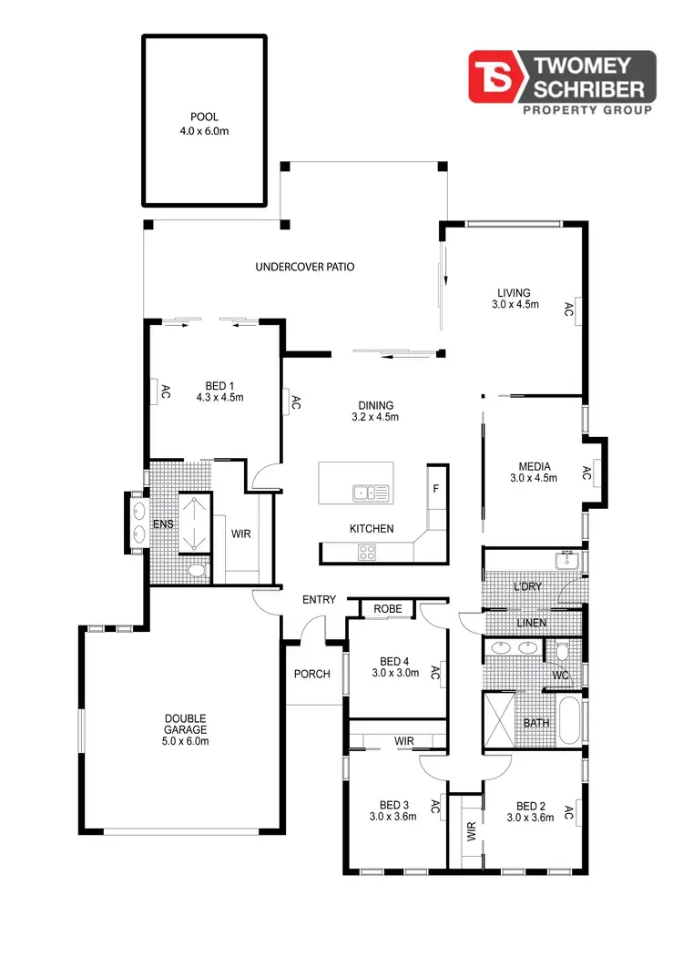 Floorplan of Homely house listing, 42 Whipbird Drive, Smithfield QLD 4878