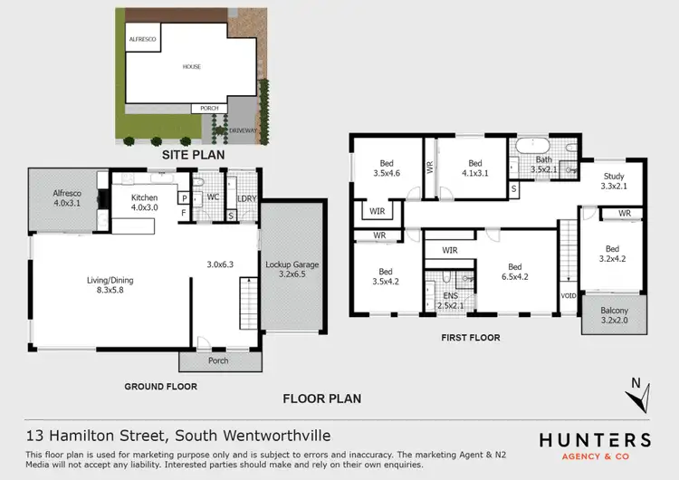 Floorplan of Homely house listing, 13 Hamilton Street, South Wentworthville NSW 2145