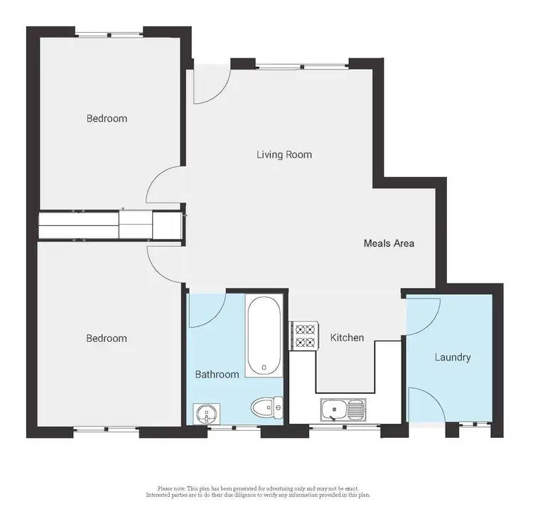 Floorplan of Homely unit listing, 4/658 Wilkinson Street, Glenroy NSW 2640