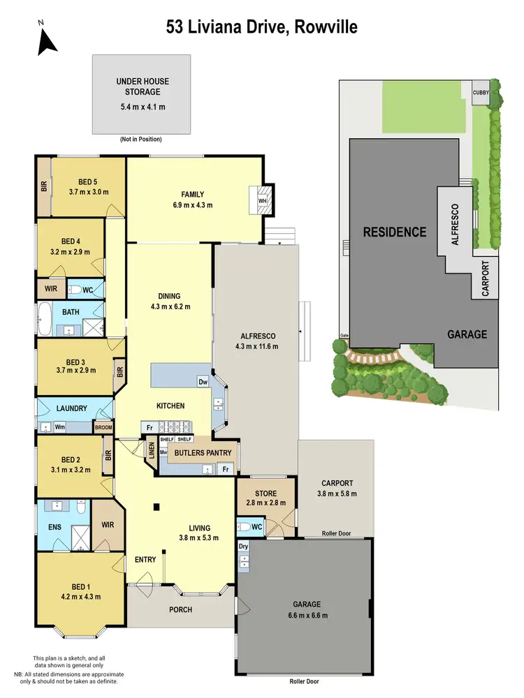 Floorplan of Homely house listing, 53 Liviana Drive, Rowville VIC 3178