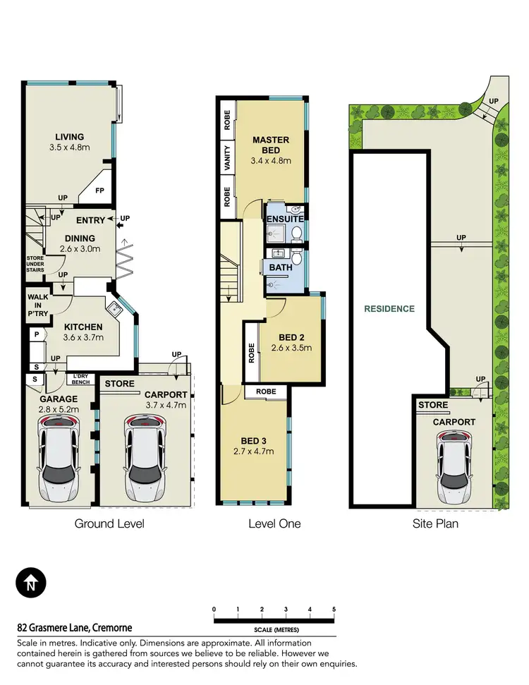 Floorplan of Homely townhouse listing, 82 Grasmere Lane, Cremorne NSW 2090