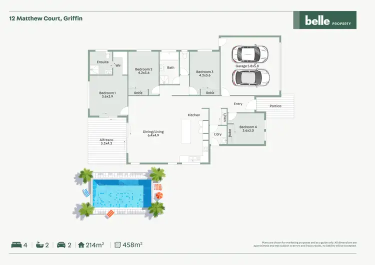 Floorplan of Homely house listing, 12 Matthew Court, Griffin QLD 4503