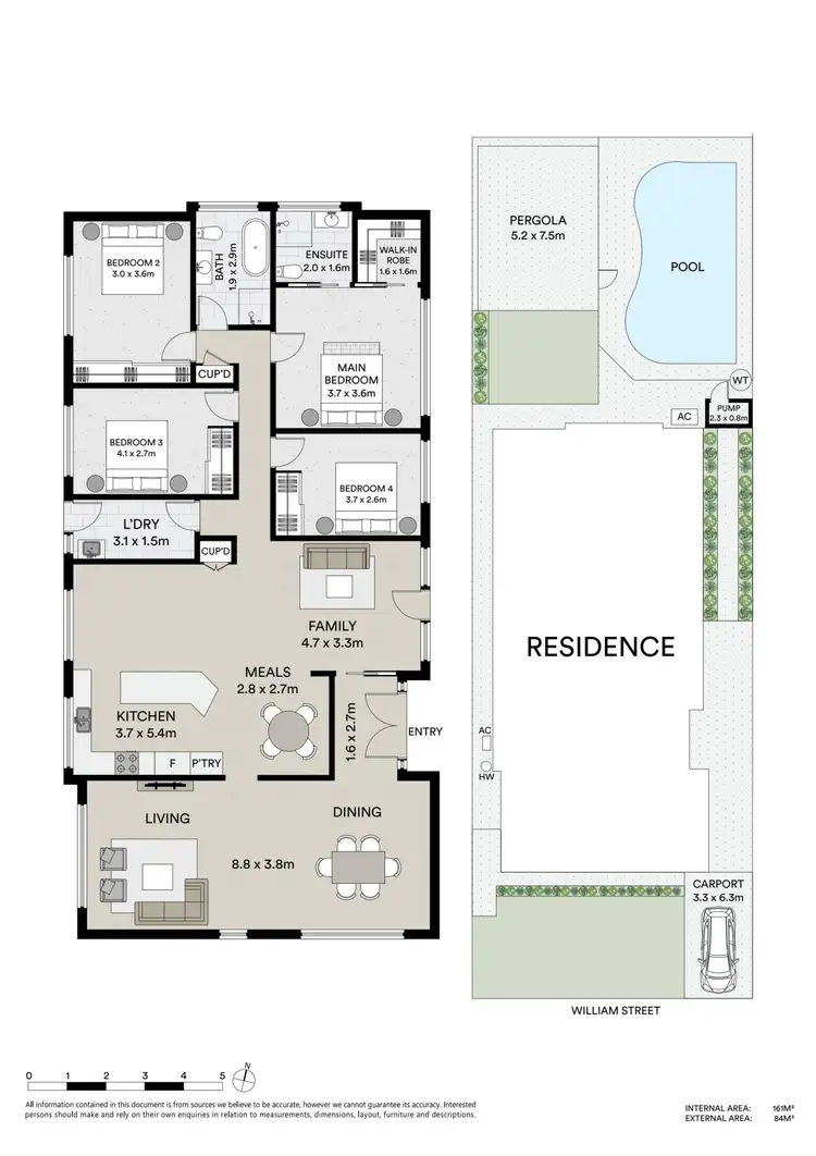 Floorplan of Homely house listing, 243 William Street, Kingsgrove NSW 2208
