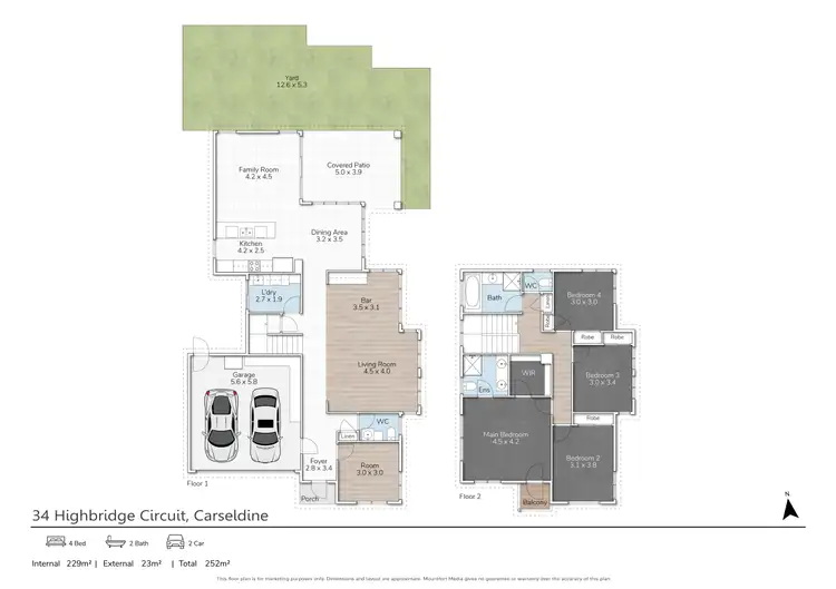 Floorplan of Homely house listing, 34 Highbridge Circuit, Carseldine QLD 4034