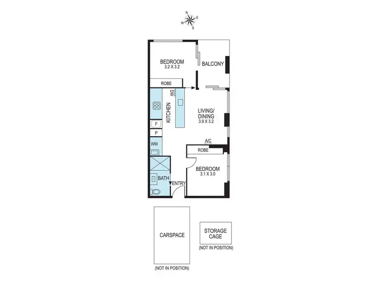 Floorplan of Homely apartment listing, 609/39 Appleton Street, Richmond VIC 3121