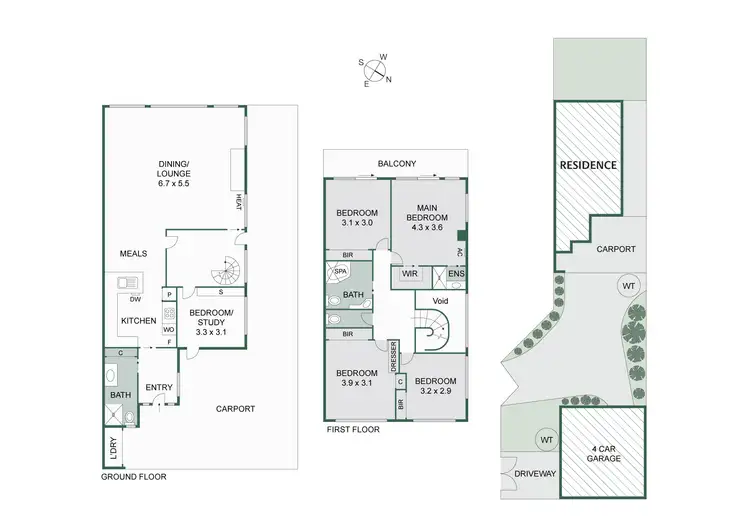 Floorplan of Homely townhouse listing, 116A Nepean Highway, Aspendale VIC 3195