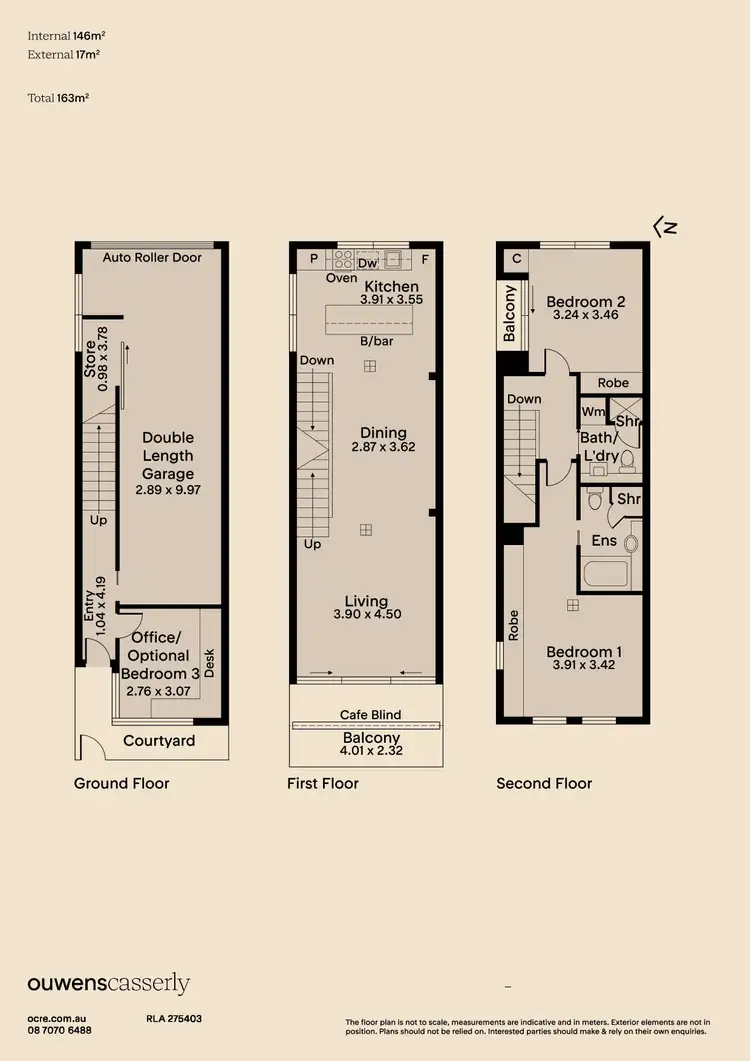 Floorplan of Homely townhouse listing, 12 Daly Street, Adelaide SA 5000