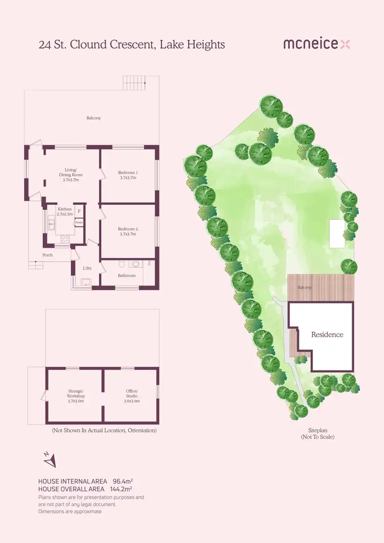 Floorplan of Homely house listing, 24 St Cloud Crescent, Lake Heights NSW 2502