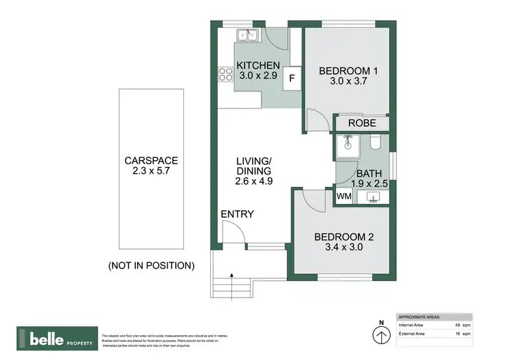 Floorplan of Homely unit listing, 3/5 Bowen Street, Huskisson NSW 2540