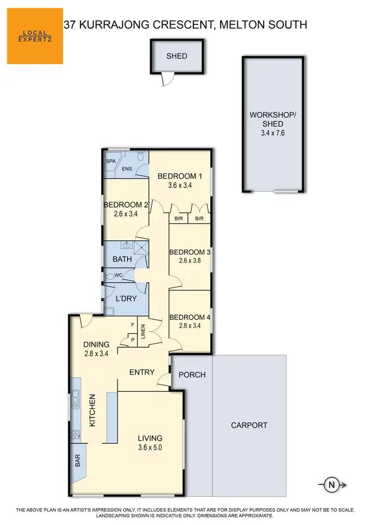 Floorplan of Homely house listing, 37 Kurrajong Crescent, Melton South VIC 3338