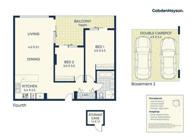 Floorplan of Homely apartment listing, 413/364 Canterbury Road, Canterbury NSW 2193