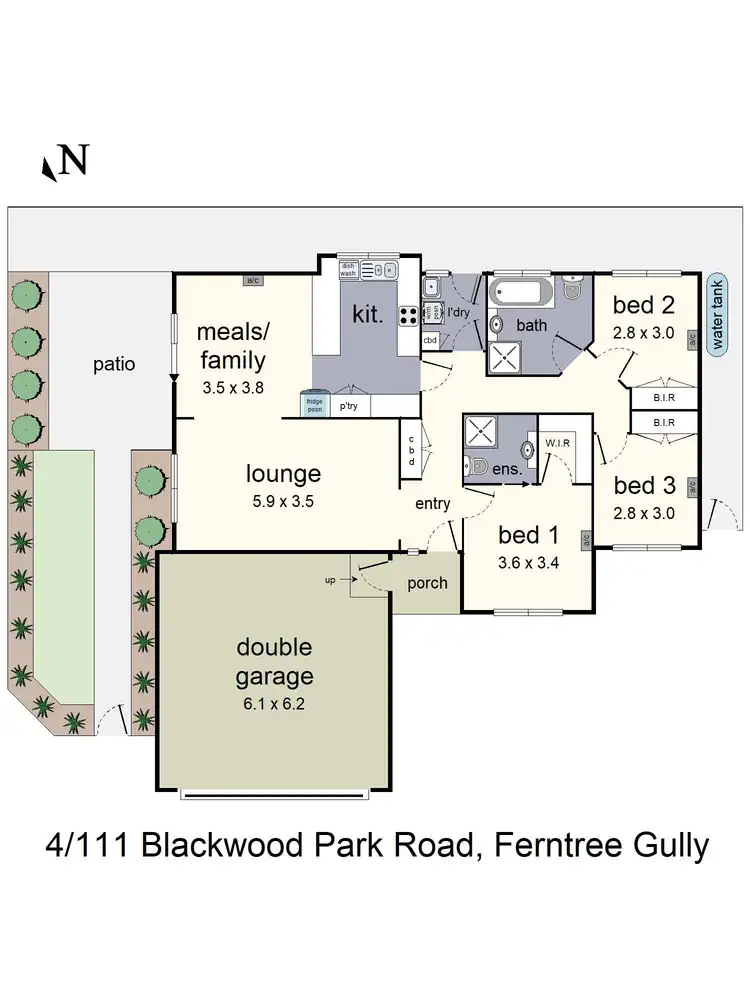 Floorplan of Homely unit listing, 4/111 Blackwood Park Road, Ferntree Gully VIC 3156