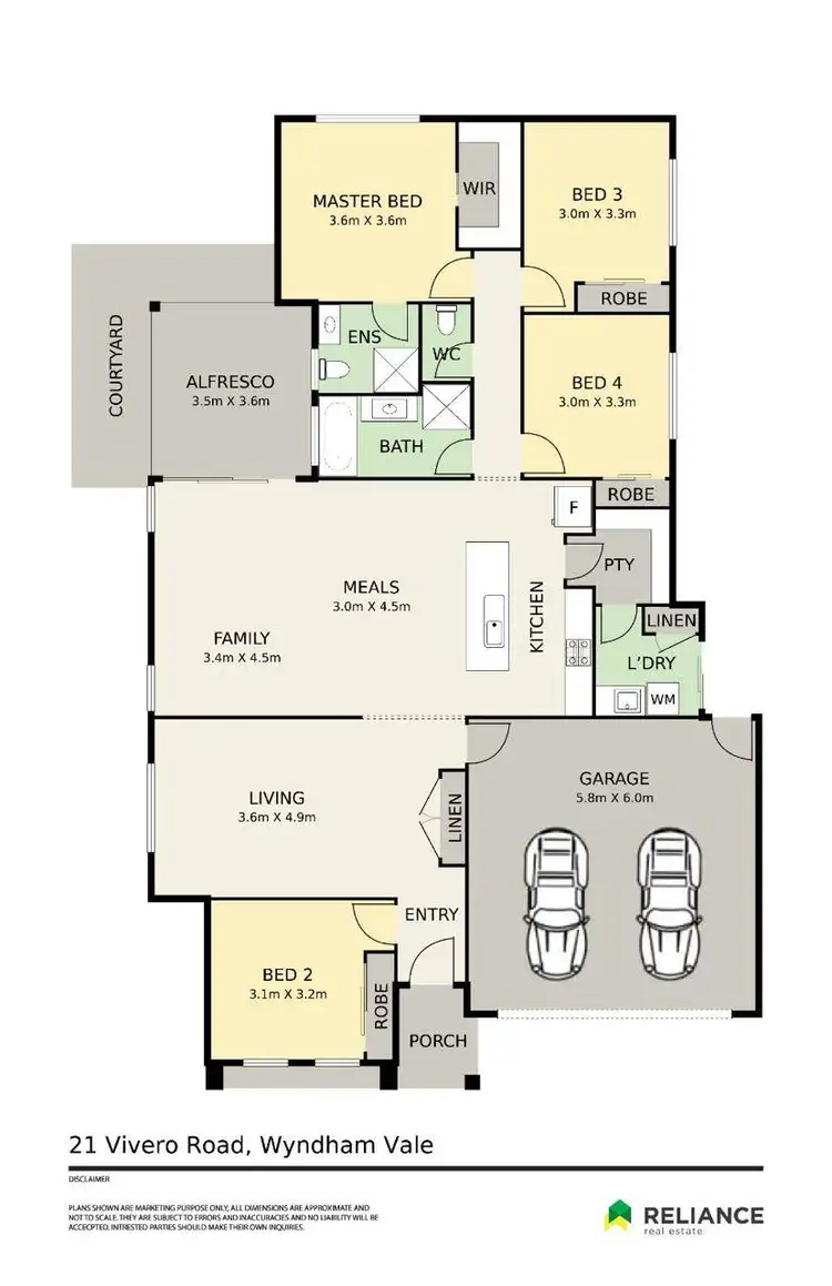 Floorplan of Homely house listing, 21 Vivero Road, Wyndham Vale VIC 3024