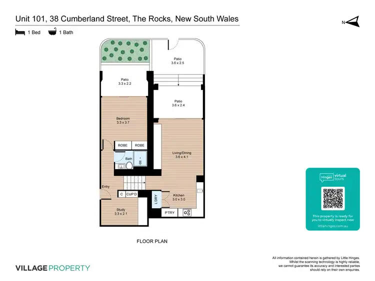 Floorplan of Homely apartment listing, 101/38A Cumberland Street, The Rocks NSW 2000