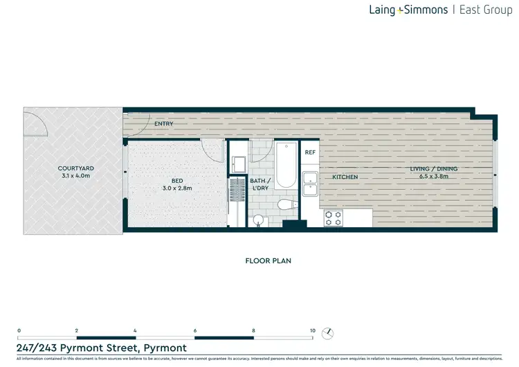 Floorplan of Homely apartment listing, 247/243-271 Pyrmont Street, Pyrmont NSW 2009