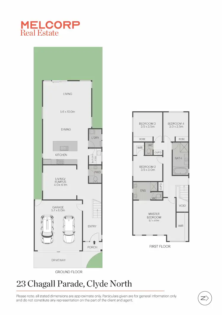 Floorplan of Homely house listing, 23 Chagall Parade, Clyde North VIC 3978