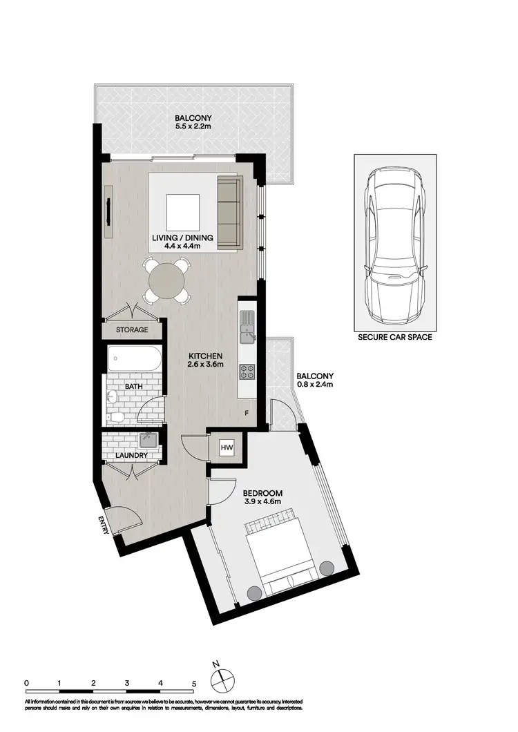 Floorplan of Homely apartment listing, 19/13 Bay Drive, Meadowbank NSW 2114