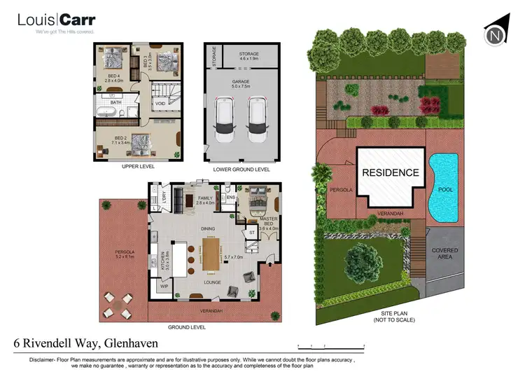 Floorplan of Homely house listing, 6 Rivendell Way, Glenhaven NSW 2156