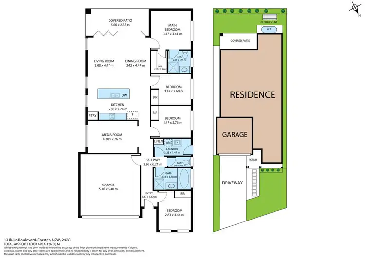 Floorplan of Homely house listing, 13 Iluka Boulevard, Forster NSW 2428