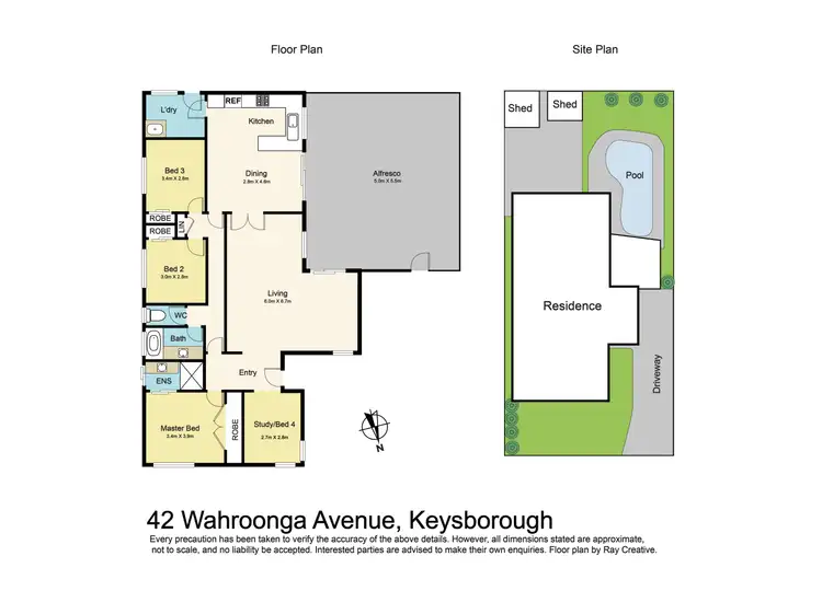Floorplan of Homely house listing, 42 Wahroonga Avenue, Keysborough VIC 3173