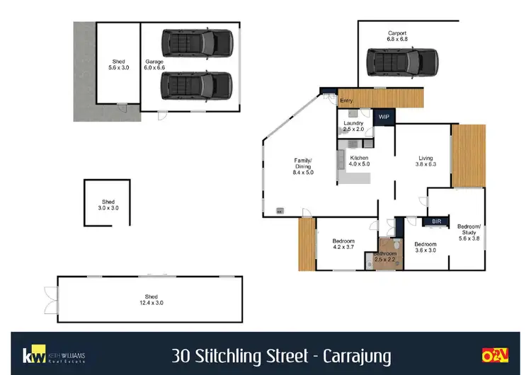 Floorplan of Homely house listing, 30 Stitchling Street, Carrajung VIC 3844