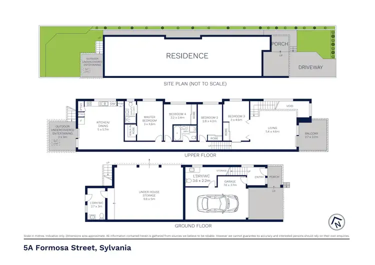 Floorplan of Homely semi-detached listing, 5a Formosa Street, Sylvania NSW 2224