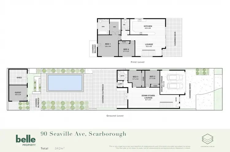 Floorplan of Homely house listing, 90 Seaville Avenue, Scarborough QLD 4020