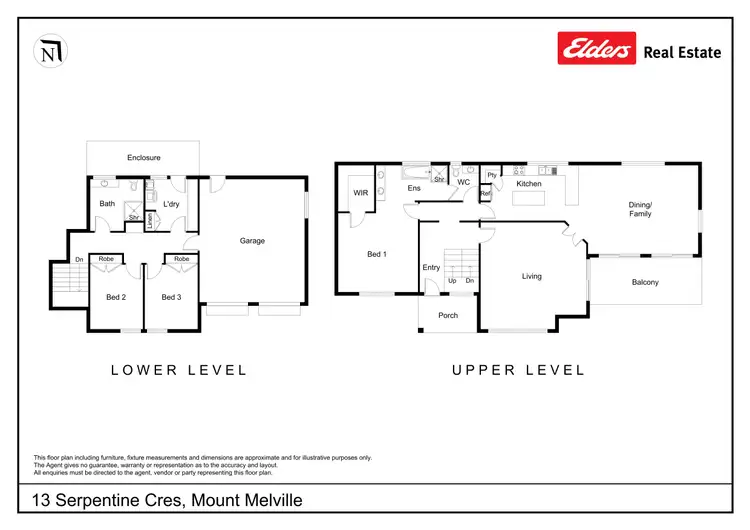 Floorplan of Homely house listing, 13 Serpentine Crescent, Mount Melville WA 6330