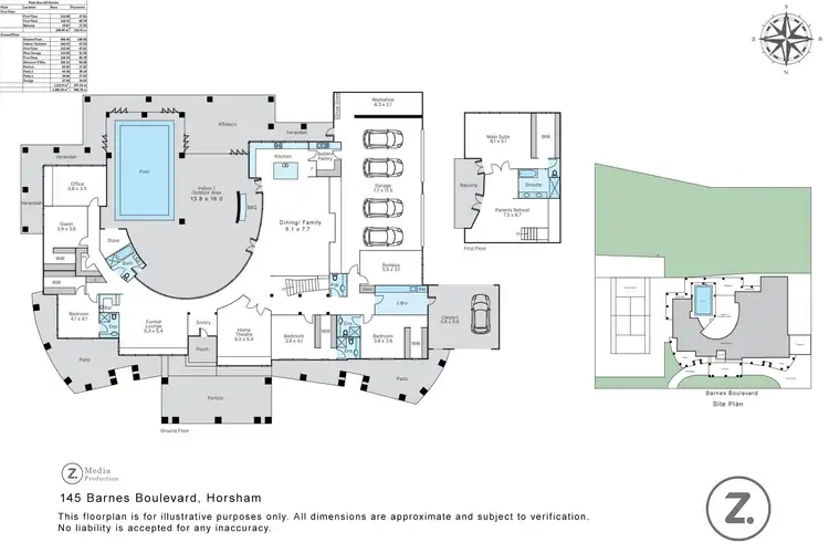 Floorplan of Homely house listing, 145 Barnes Boulevard, Horsham VIC 3400