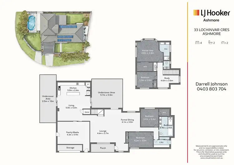 Floorplan of Homely house listing, 33 Lochinvar Court, Ashmore QLD 4214
