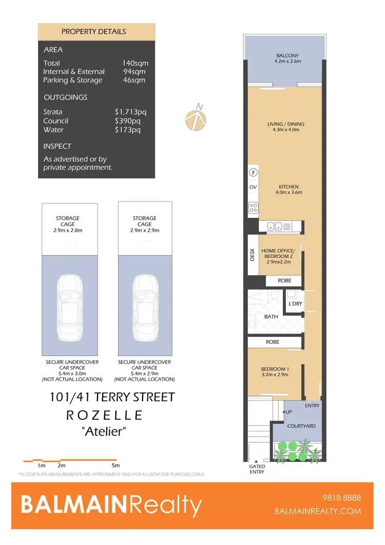 Floorplan of Homely apartment listing, 101/41 Terry Street, Rozelle NSW 2039