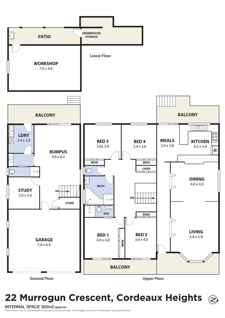 Floorplan of Homely house listing, 22 Murrogun Crescent, Cordeaux Heights NSW 2526