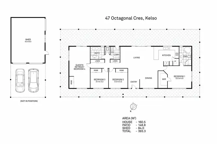 Floorplan of Homely house listing, 47 Octagonal Crescent, Kelso QLD 4815