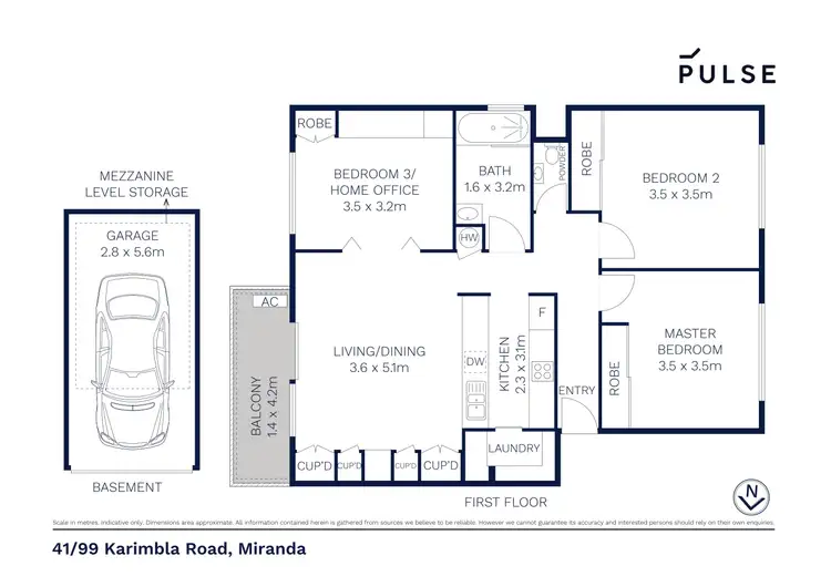 Floorplan of Homely unit listing, 41/99-111 Karimbla Road, Miranda NSW 2228