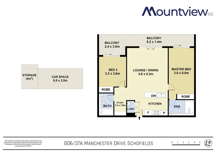 Floorplan of Homely apartment listing, G06/37A Manchester Drive, Schofields NSW 2762