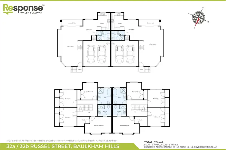 Floorplan of Homely house listing, 32-32B Russell Street, Baulkham Hills NSW 2153