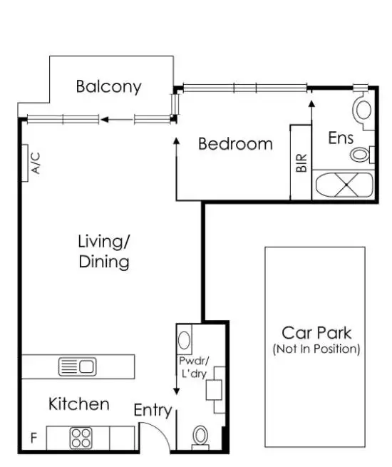 Floorplan of Homely unit listing, 506/163 Cremorne Street, Richmond VIC 3121
