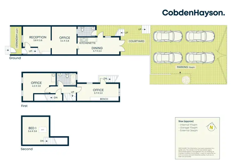 Floorplan of Homely townhouse listing, 1/96 Crown Street, Woolloomooloo NSW 2011