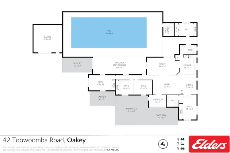 Floorplan of Homely house listing, 42 Toowoomba Road, Oakey QLD 4401