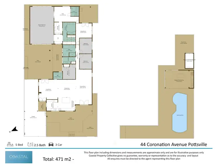 Floorplan of Homely house listing, 44 Coronation Avenue, Pottsville NSW 2489