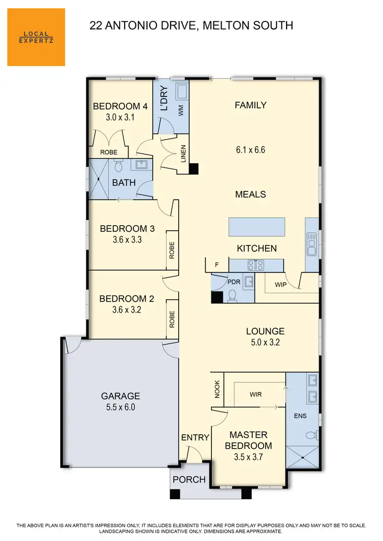 Floorplan of Homely house listing, 22 Antonio Drive, Melton South VIC 3338