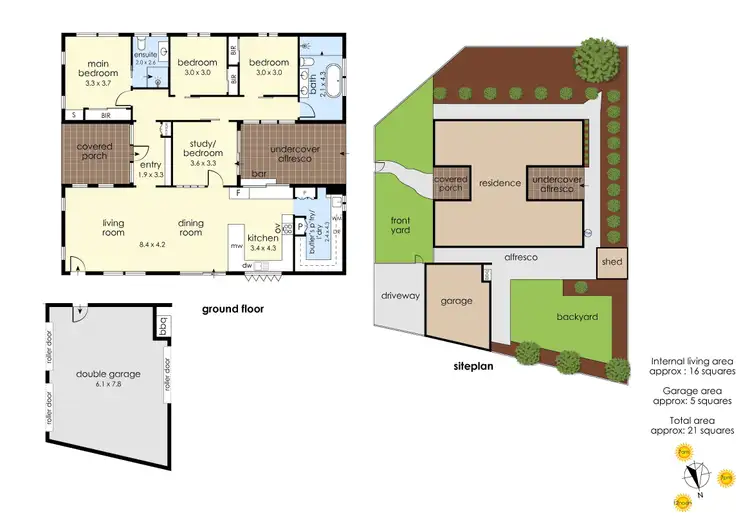Floorplan of Homely house listing, 1 Charlton Place, Frankston VIC 3199