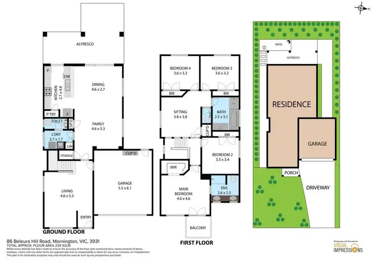 Floorplan of Homely house listing, 86 Beleura Hill Road, Mornington VIC 3931