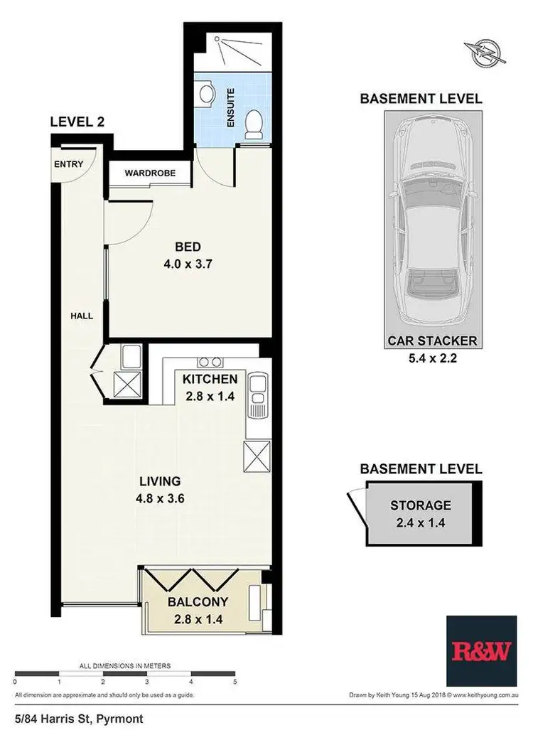 Floorplan of Homely apartment listing, 5/84 Harris Street, Pyrmont NSW 2009
