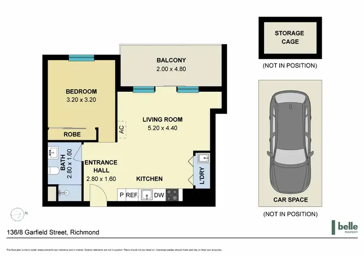 Floorplan of Homely apartment listing, 136/8 Garfield Street, Richmond VIC 3121