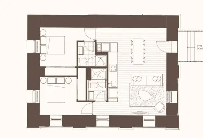 Floorplan of Homely apartment listing, 401a/2 Mansard Lane, Collingwood VIC 3066